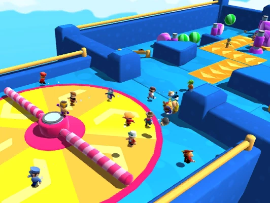 Stumble Guys MOD APK Unlocked Everything v0.90 11 Spin Go Round Stumble Guys