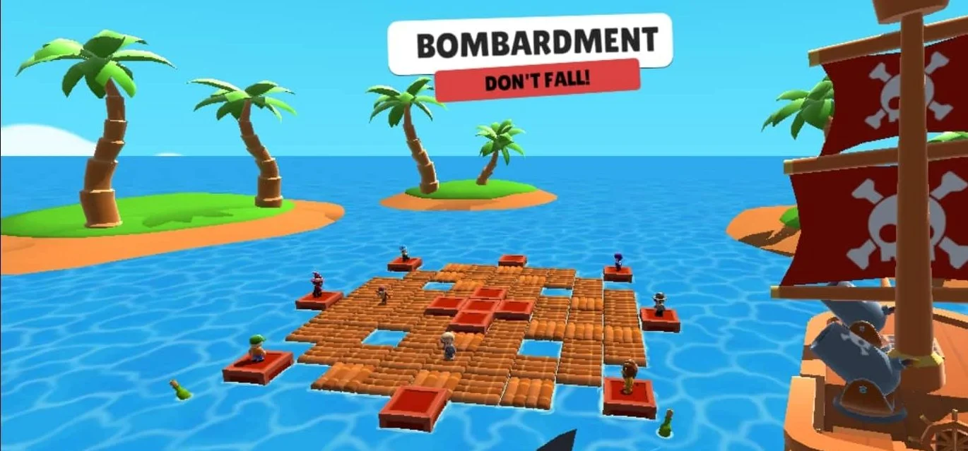 Stumble Guys MOD APK Unlocked Everything v0.90 9 Stumble Guys Bombardment Map