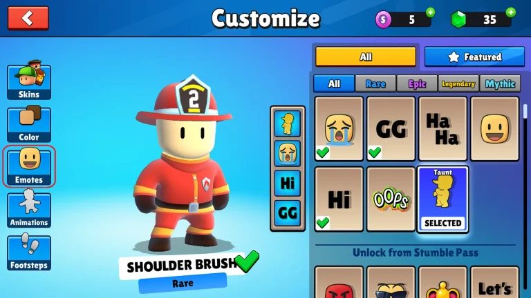 Stumble Guys MOD APK Unlocked Everything v0.90 18 Stumble Guys Unlocked Emotes and Abilities