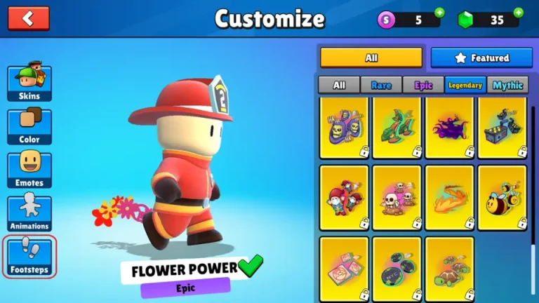 Stumble Guys MOD APK Unlocked Everything v0.90 17 stumble-guys-footsteps unlcoked